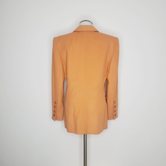 SOLD 🚫 Escada | Peach Angora / Wool Blend Blazer - Picture 7 of 12